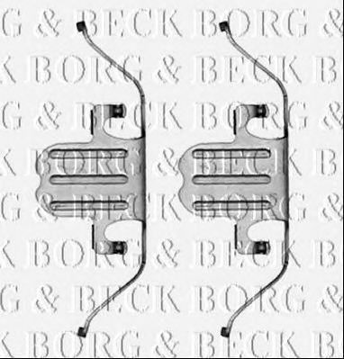 BORG & BECK bbk1290 -  Комплектующие, колодки дискового тормоза